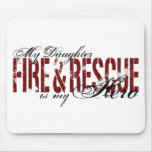 Daughter Hero - Fire & Rescue Mouse Pads