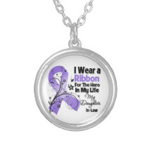 Daughter-in-Law Hero in My Life Hodgkin's Lymphoma Pendants