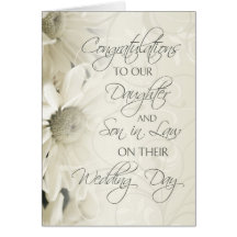 Daughter & Son In Law Wedding Congratulations Card