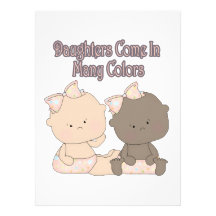 daughters come in many colours adoption design personalised invites