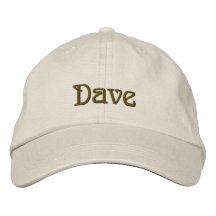 DAVE Name Designer Cap Embroidered Baseball Caps