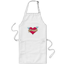 David - Custom Heart Tattoo T-shirts & Gifts Aprons