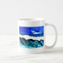 Day At The Ocean 2 - Ocean Waves CricketDiane Coffee Mug