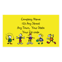 day care,child care, teacher or  babysitting business cards