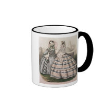Day Dress for 1858, engraved by Barreau Coffee Mugs
