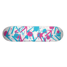 Day Glo Custom Skate Board
