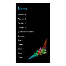 Day Glo Forest Business Card
