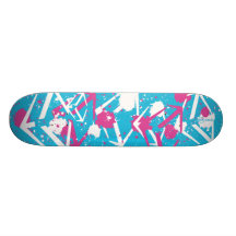 Day Glo Turquoise Skate Decks