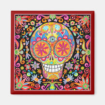 Day of the Dead Art Magnet