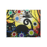 Day Of The Dead_Black Cat_Stretched Canvas Print
