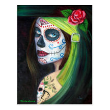 Day of the Dead by Lori Karels Postcards
