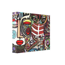 Day Of The Dead Cat Canvas Print