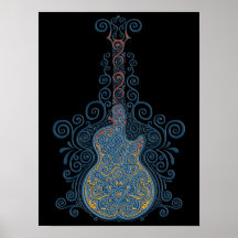 Day of the Dead Guitar Posters
