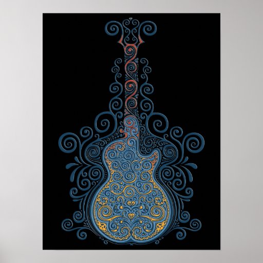 Day of the Dead Guitar Posters