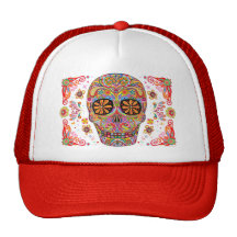 Day of the Dead Hat Sugar Skull Hat