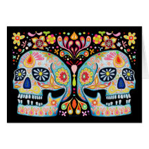 Day of the Dead Sugar Skull Card