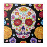 Day of the Dead Sugar Skull Ceramic Tile