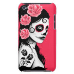 Day of the Dead Sugar Skull Girl - pink Barely There iPod Covers