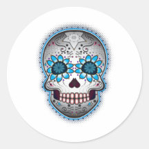 Day Of The Dead Sugar Skull Stickers
