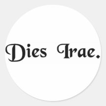 Day of Wrath Round Stickers