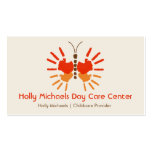 Daycare / Babysitter Butterfly Handprints Business Card
