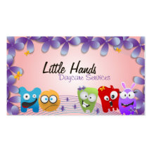 Daycare Business Card - Colourful Little Monsters