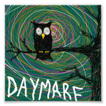 Daymare spooky owl photo print