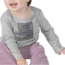 Days OfThe Week Tshirt