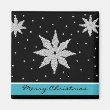 Dazzling Snowflake Magnet