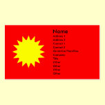 Dazzling Sun Tanning Salon Business Card business cards