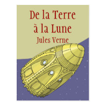 De la Terre à la Lune - Jules Verne Carte Postale