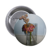 Dead Flowers Pinback Buttons