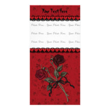 Dead Red Rose Photo Cards