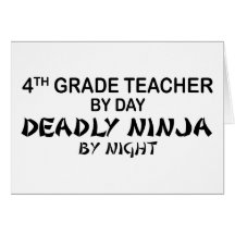 Deadly Ninja by Night - 4th Grade Cards