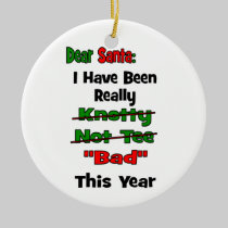 Dear Santa ornaments