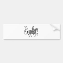 Death By Canter - Skeleton Horse At Canter Bumper Stickers