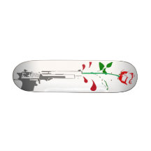 death by flowers skate deck