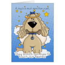 Death of a Dog Sympathy Card - Loss Of Pet Dog - D