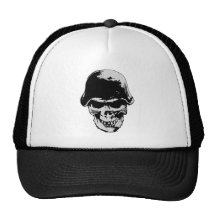 Death skull stalhelm hat