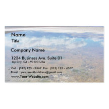 Death Valley Badwater Salt Business Card Template