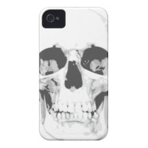 Death White Skull iPhone 4 Case