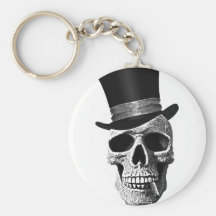 Death's-head gentlemen keychain
