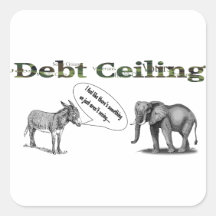Debt Ceiling Camouflage Sticker