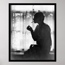 Debutante, Ester Cochran, Smoking 1924 Print