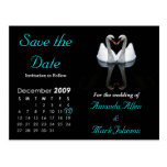 December 2009 Save the Date, Wedding Announcement Postcards