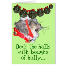 Deck the Halls Card