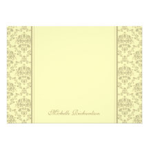 Deco Damask Custom Announcement