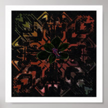 deco flower poster