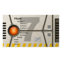 Décor sci-fi carte de visite