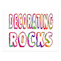 Decorating Rocks Post Card